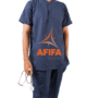 Navy Skim Scrubs for Doctors Male