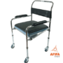 COMMODE CHAIR WITH WHEELS BLACK NSL 7005W Price in Pakistan