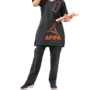 Black Shine Designer Scrubs for Female Doctors