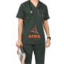 Tender Green Winter Men Personalized Scrubs for Doctors